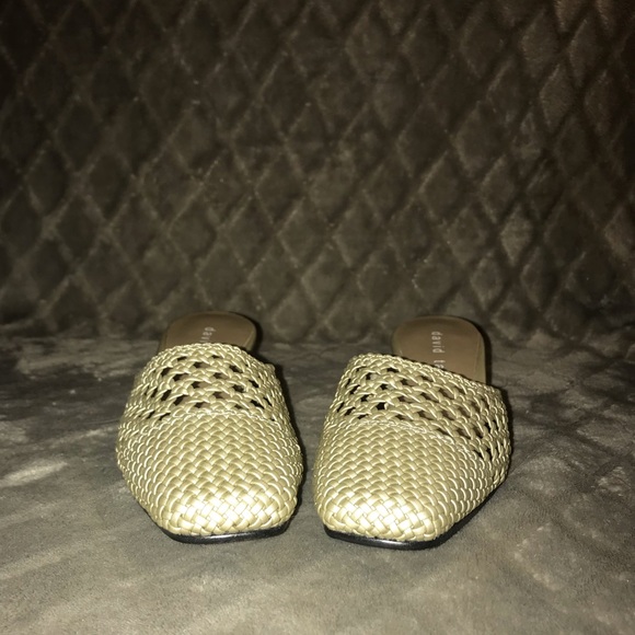 David Tate Woven Kitten Mules TOLEDO - Picture 4 of 6
